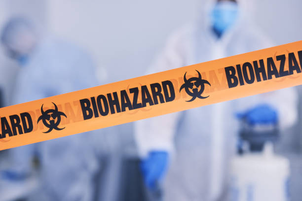 Professional Biohazard Cleanup technician working in Snowville, UT